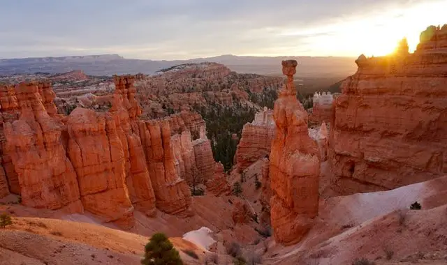 rock formations in a orange canyon