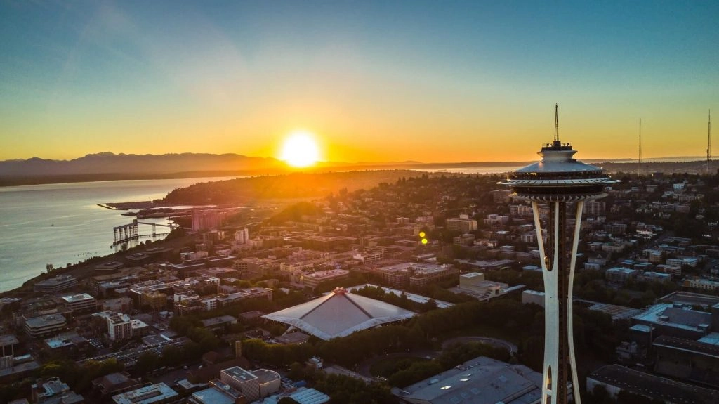 Seattle Skyline during sunset