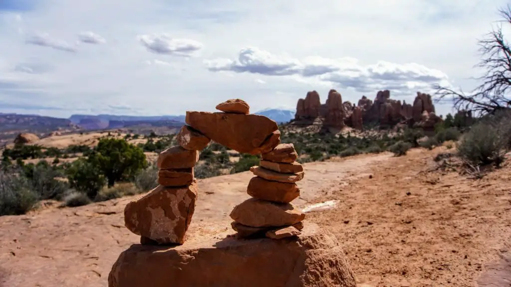 cairns on the trail