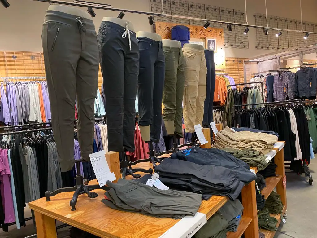 women's hiking pants in store